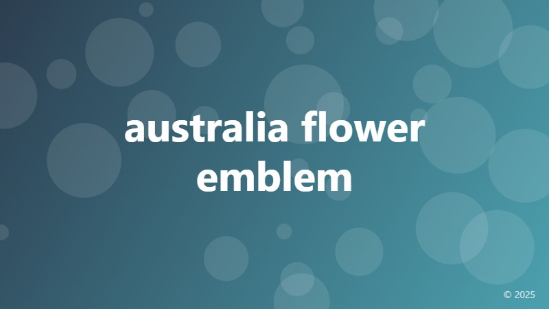 australia flower emblem