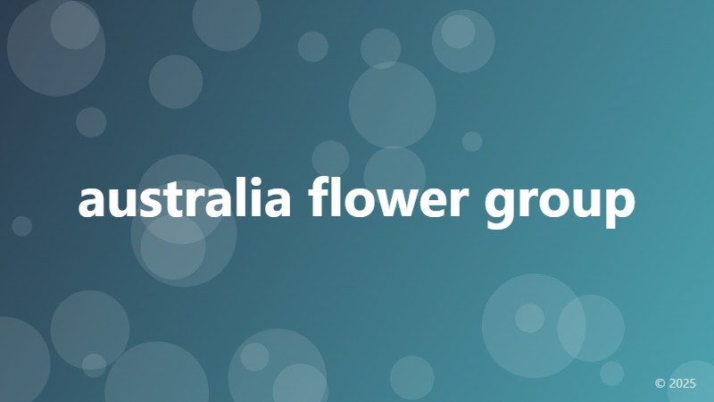 australia flower group