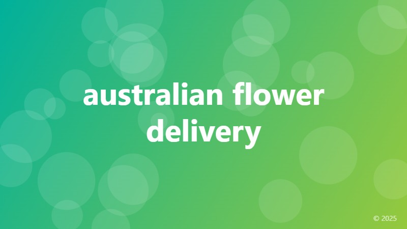 australian flower delivery