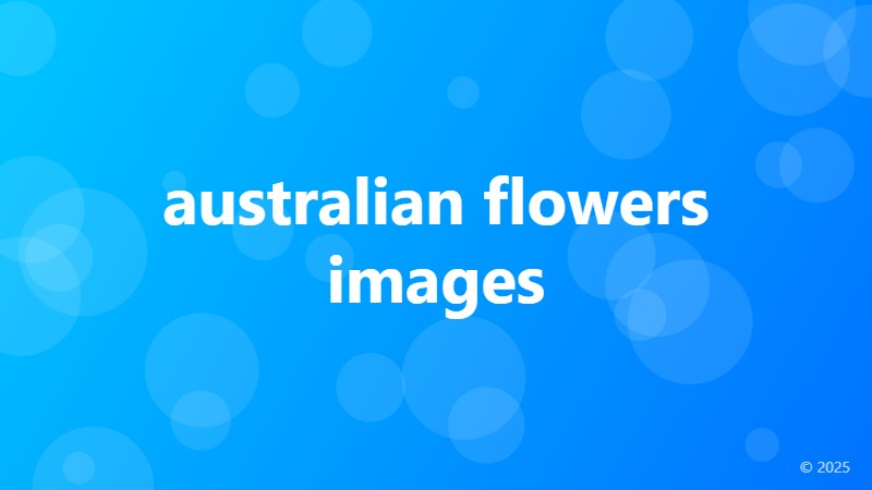 australian flowers images