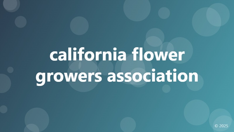 california flower growers association