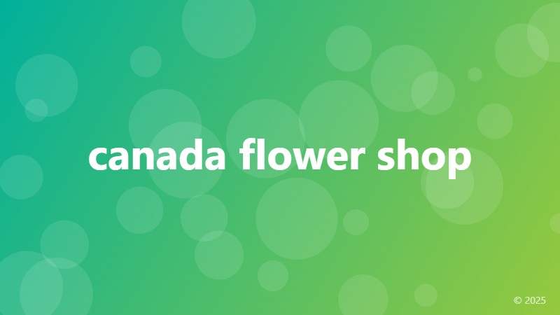 canada flower shop