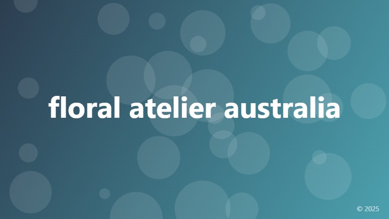 floral atelier australia