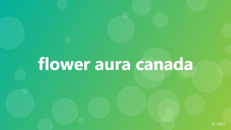 flower aura canada