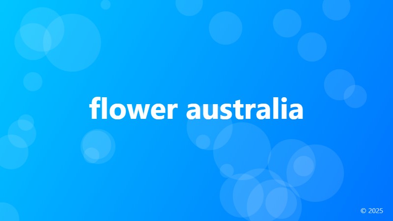 flower australia