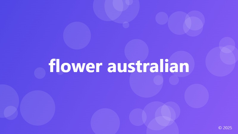 flower australian