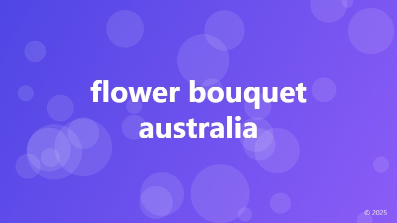 flower bouquet australia