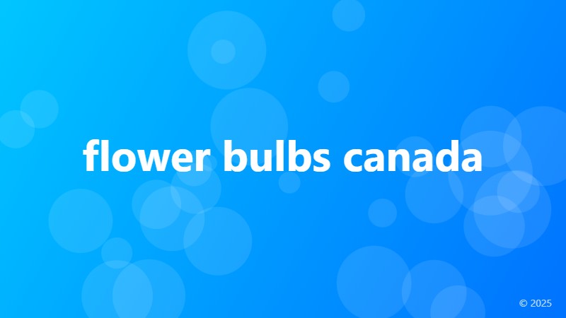 flower bulbs canada