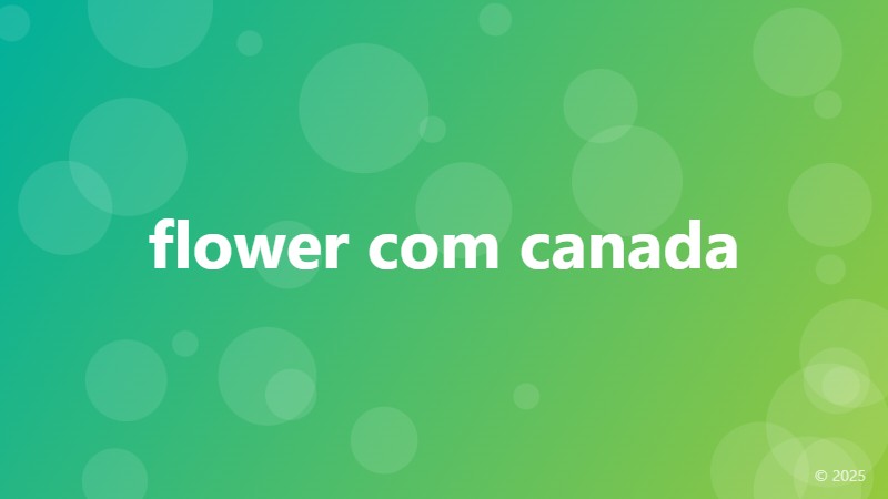 flower com canada