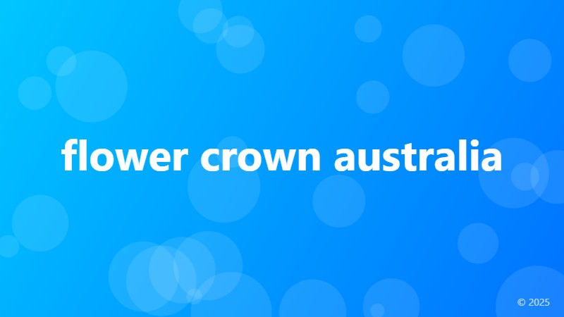 flower crown australia