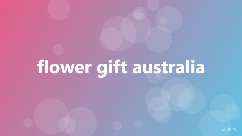 flower gift australia