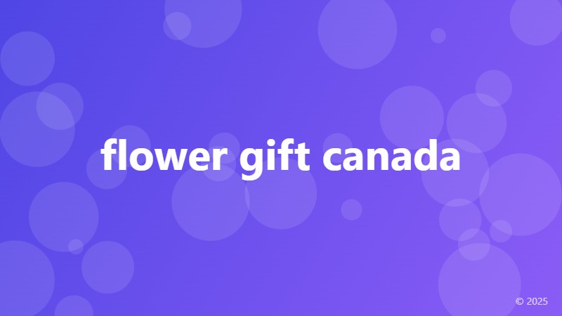 flower gift canada