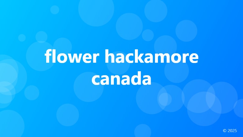 flower hackamore canada
