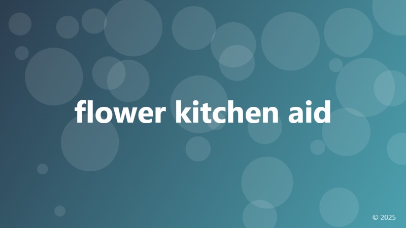 flower kitchen aid