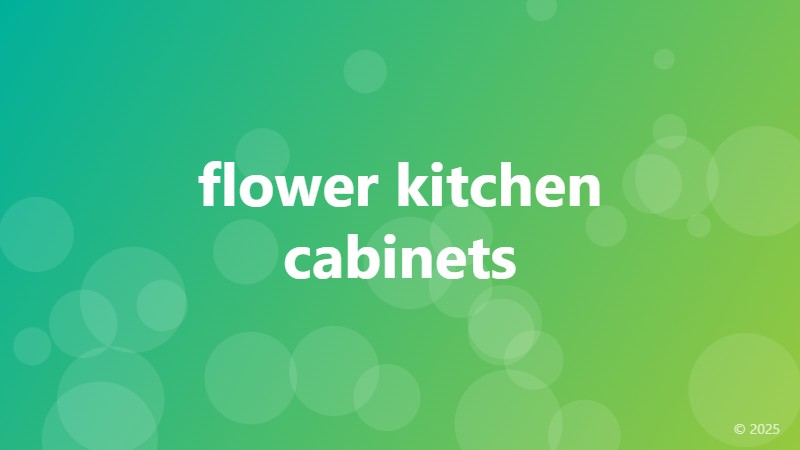 flower kitchen cabinets