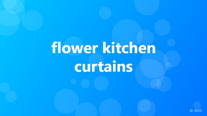flower kitchen curtains
