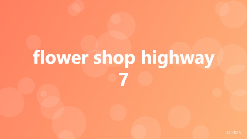 flower shop highway 7
