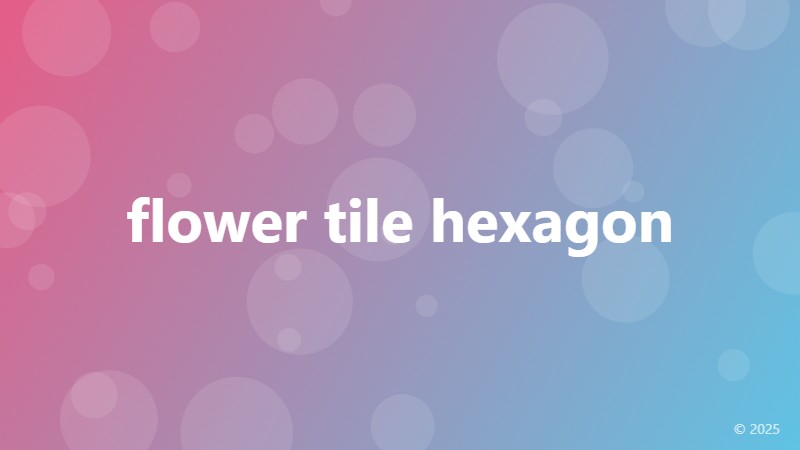 flower tile hexagon
