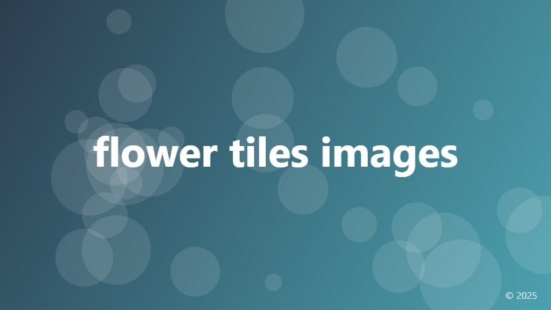 flower tiles images