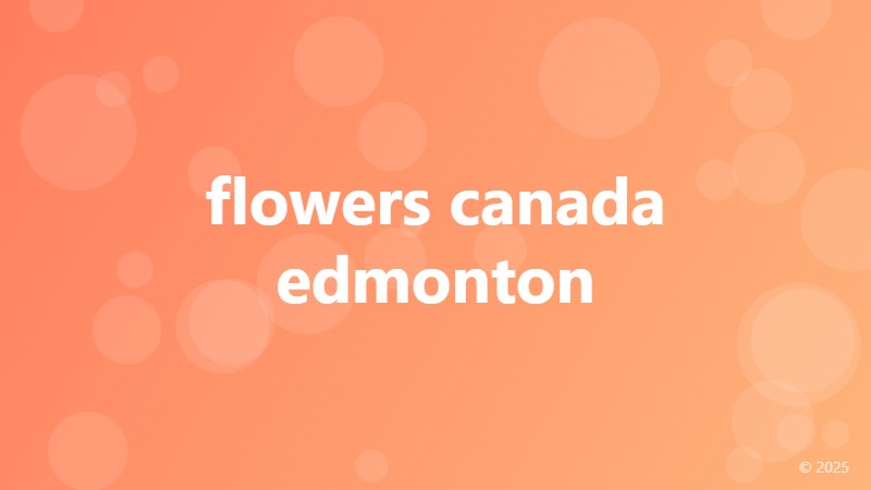flowers canada edmonton