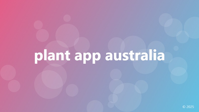plant app australia